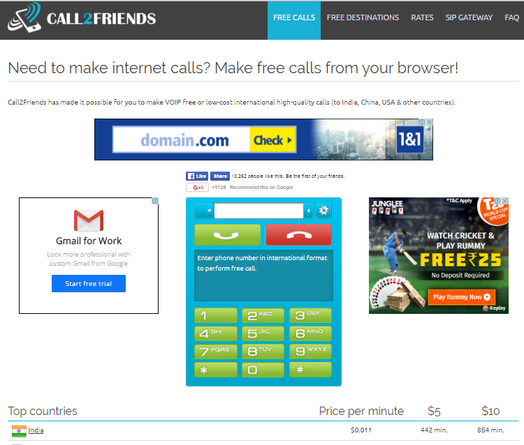 how to call free online